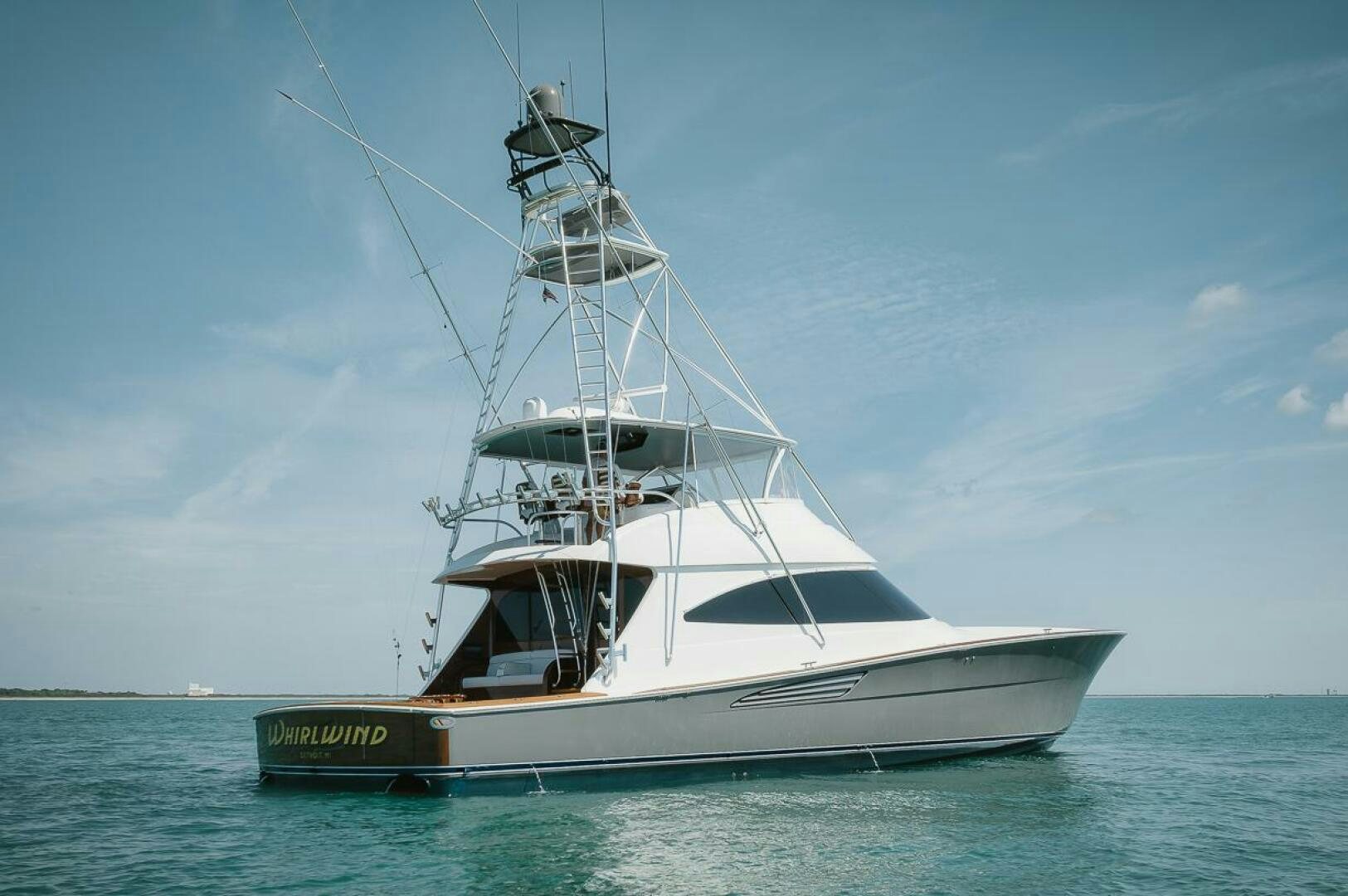 a boat in the water aboard WHIRLWIND Yacht for Sale