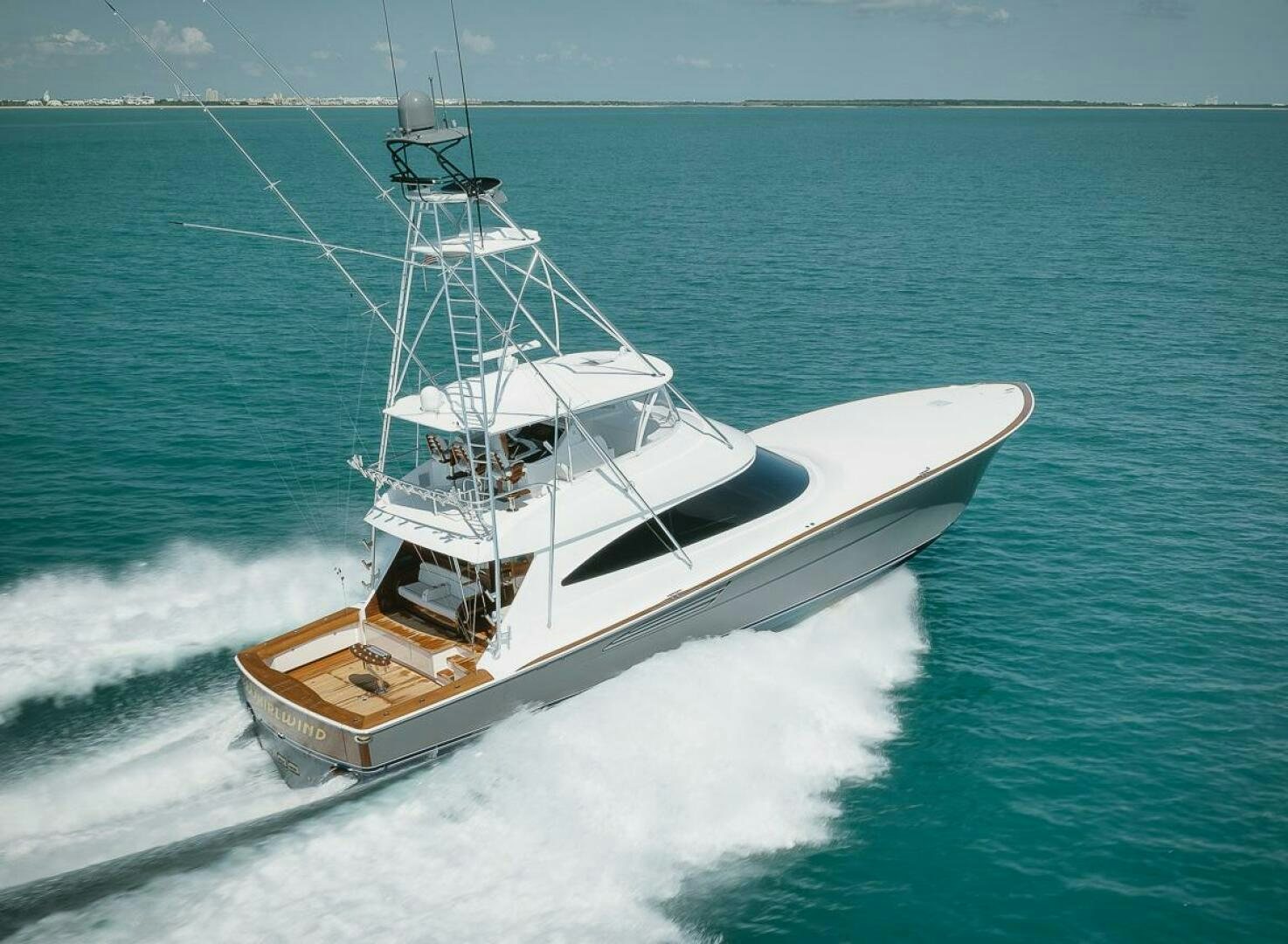 a boat on the water aboard WHIRLWIND Yacht for Sale