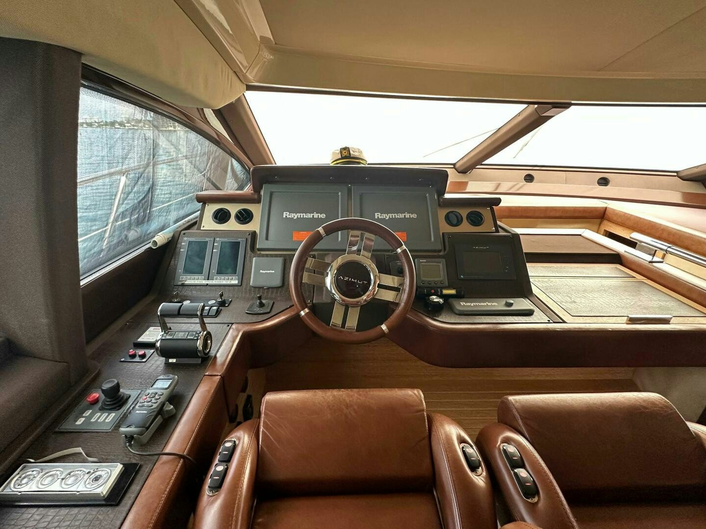 inside of a car aboard SEVEN Yacht for Sale