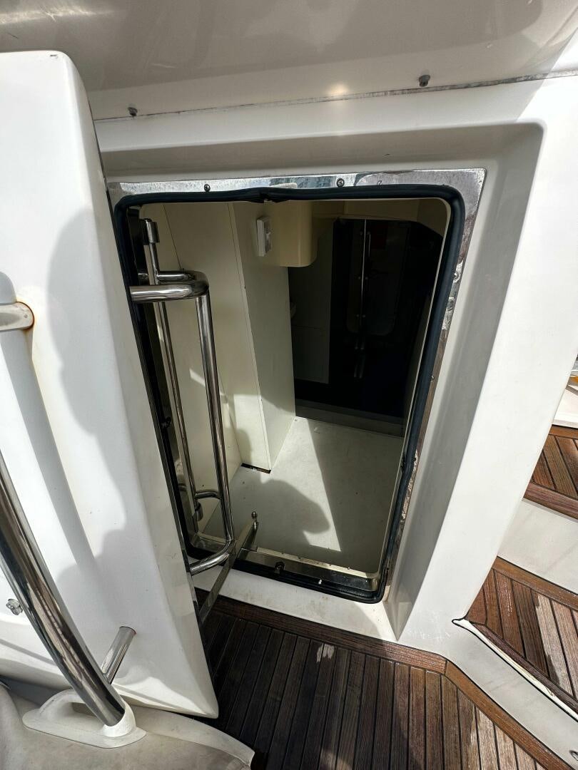 a large white machine aboard SEVEN Yacht for Sale