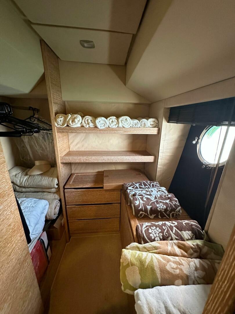 a room with bunk beds aboard SEVEN Yacht for Sale
