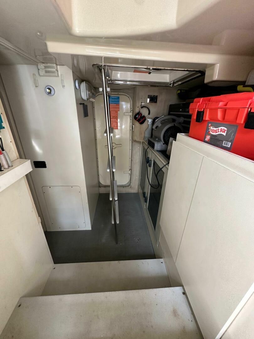 a close-up of a vehicle aboard SEVEN Yacht for Sale