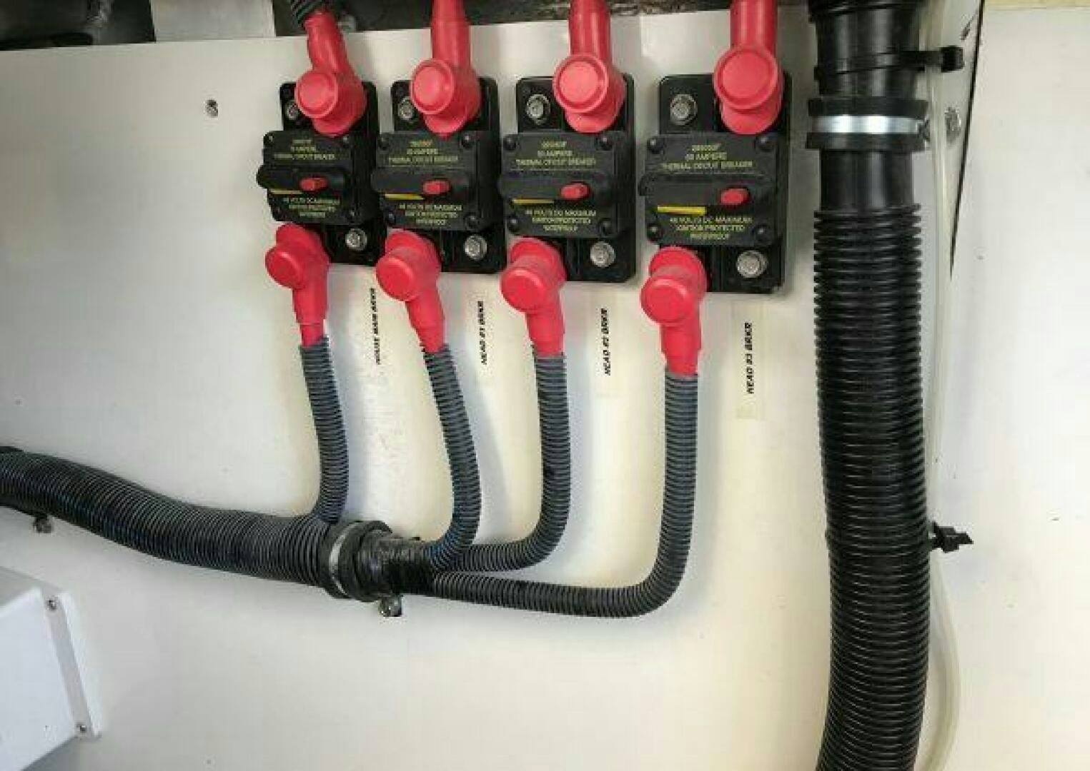 a close up of a black device aboard ST. SOMEWHERE Yacht for Sale