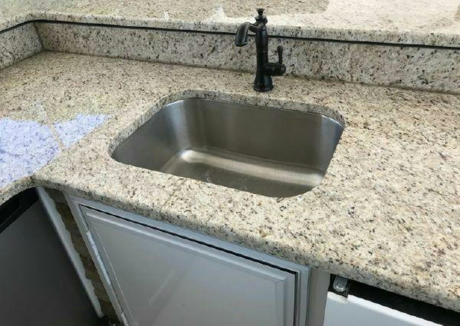a sink in a bathroom aboard ST. SOMEWHERE Yacht for Sale