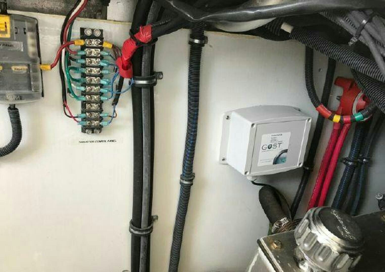 a machine with wires aboard ST. SOMEWHERE Yacht for Sale