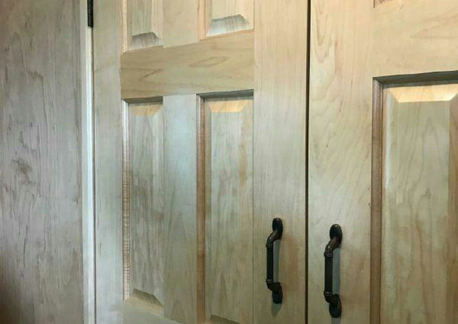 a door with a handle aboard ST. SOMEWHERE Yacht for Sale