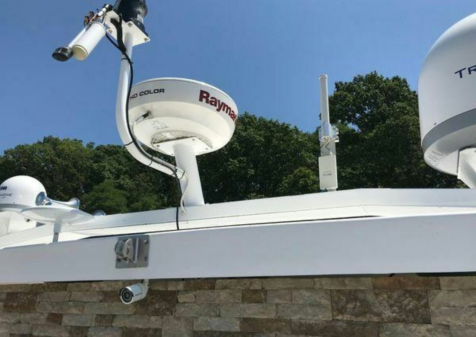 a white pipe on a white pipe aboard ST. SOMEWHERE Yacht for Sale