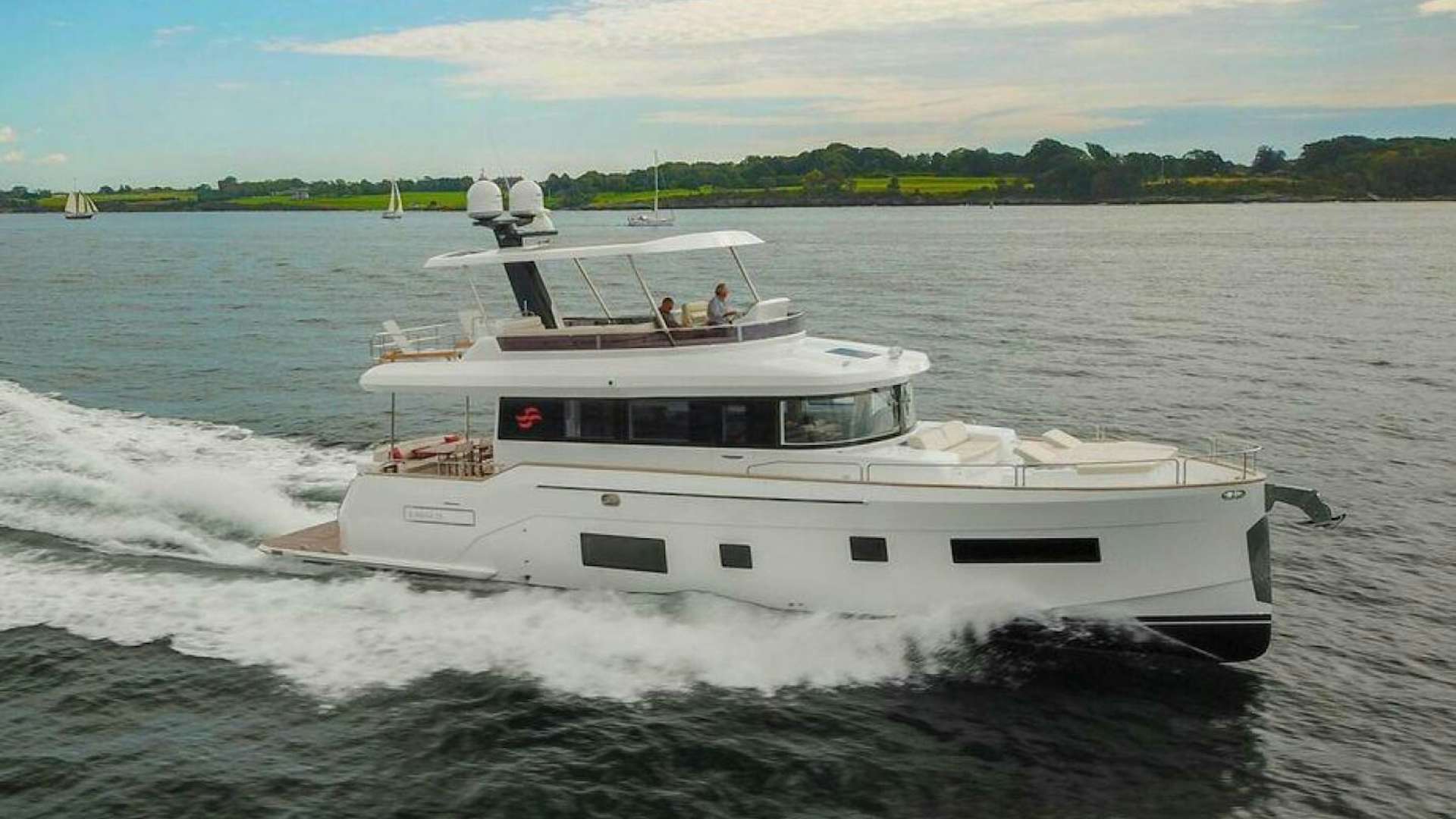 a boat on the water aboard CIELO Yacht for Sale
