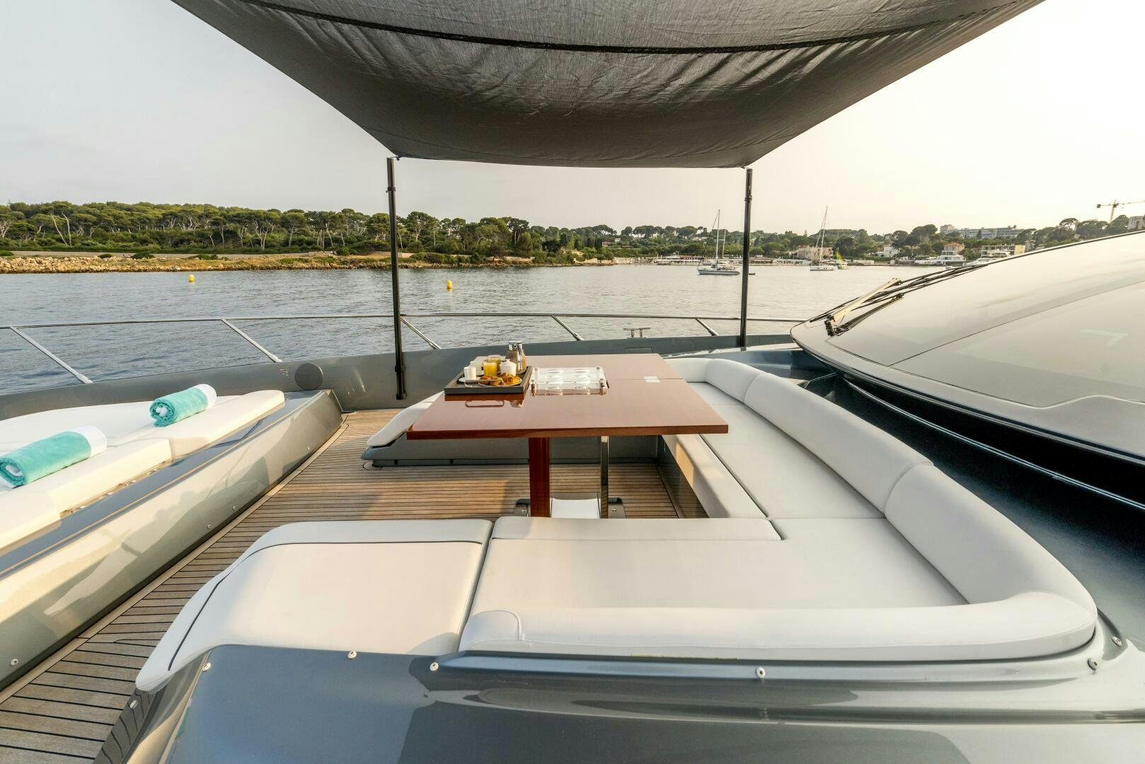 a boat on the water aboard GECUA Yacht for Sale