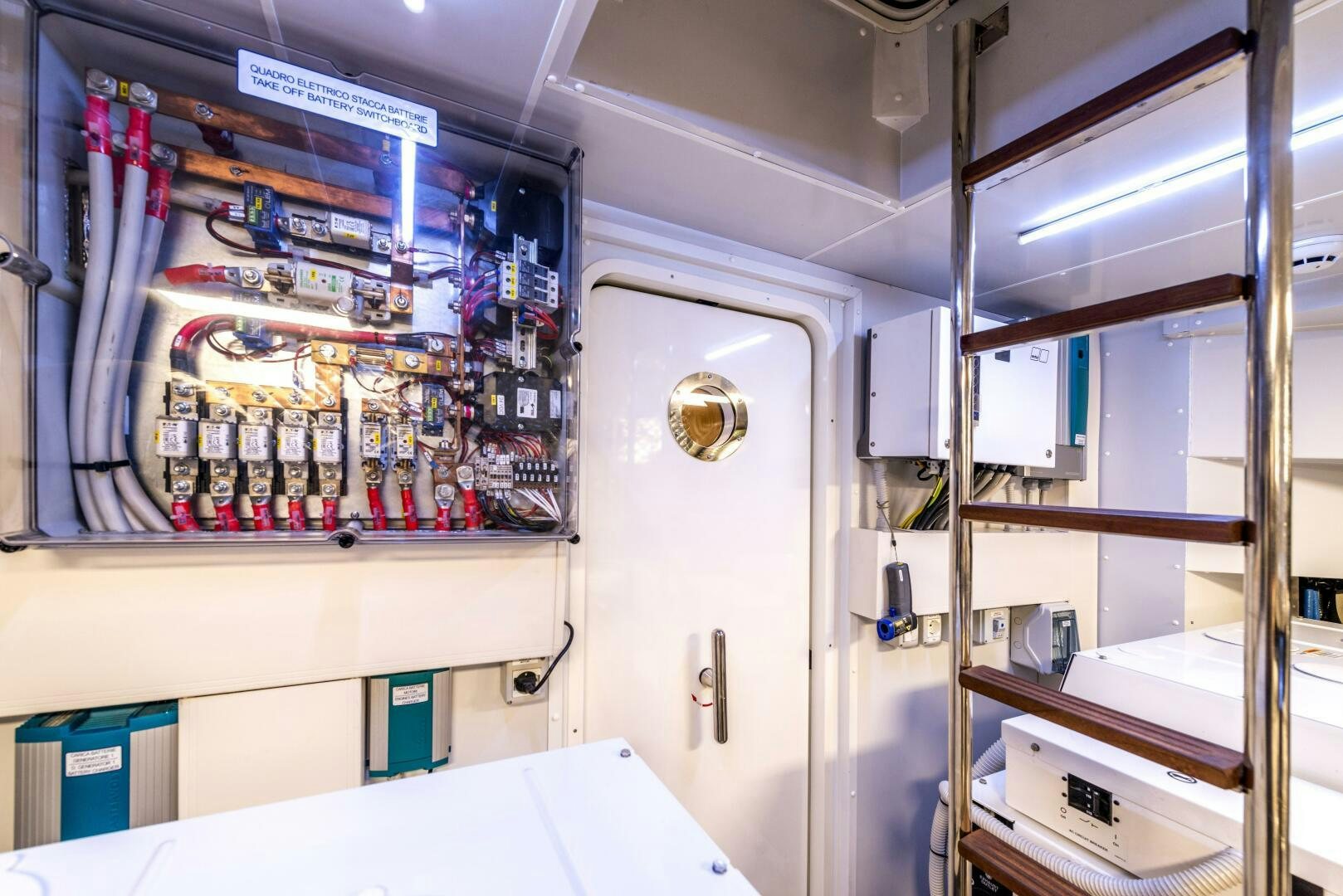a store with shelves and bottles aboard GECUA Yacht for Sale