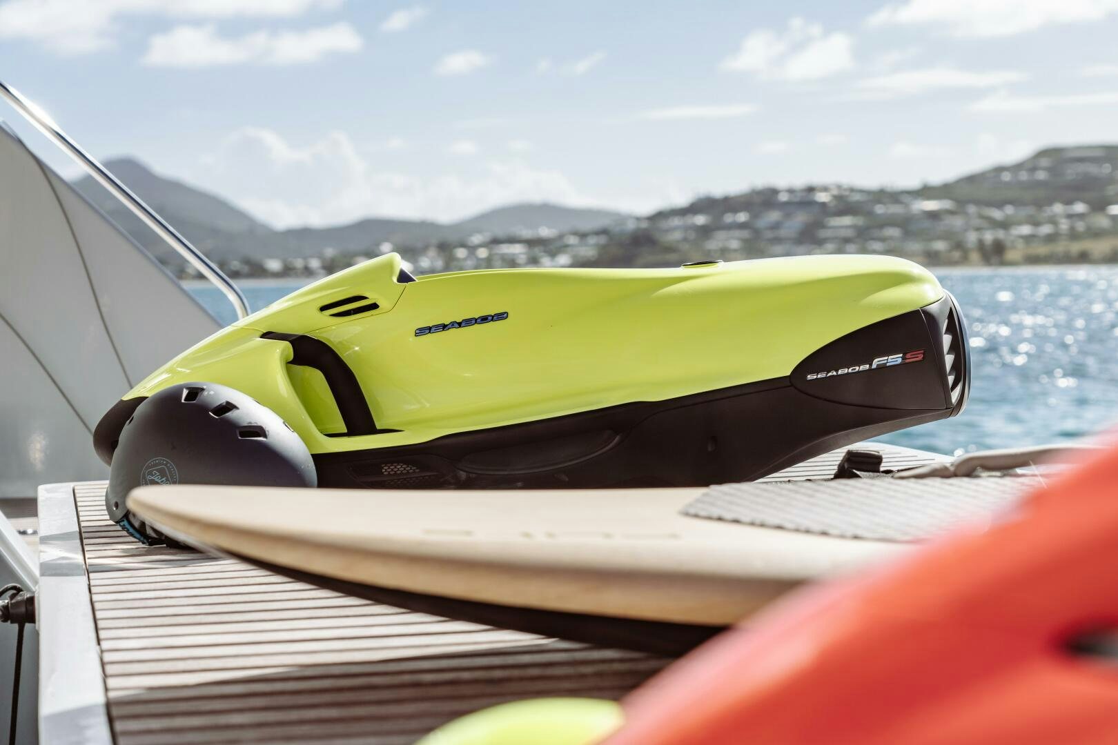 a person in a boat aboard OCEANUS Yacht for Sale