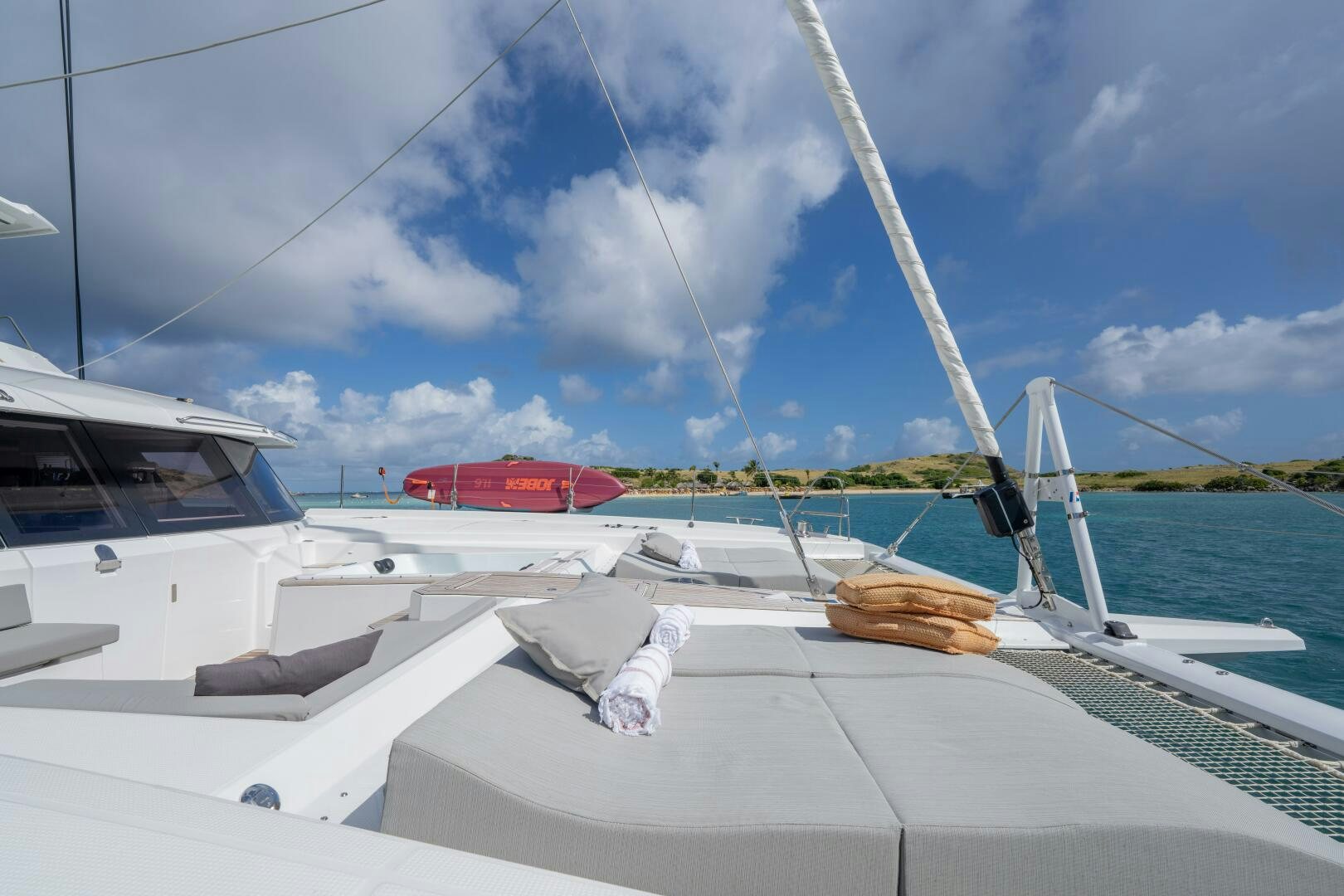 a boat on the water aboard OCEANUS Yacht for Sale