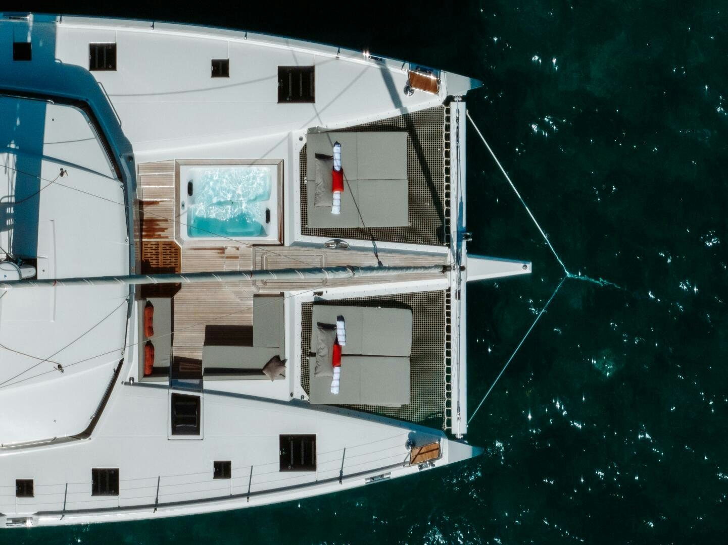 a boat in the water aboard OCEANUS Yacht for Sale