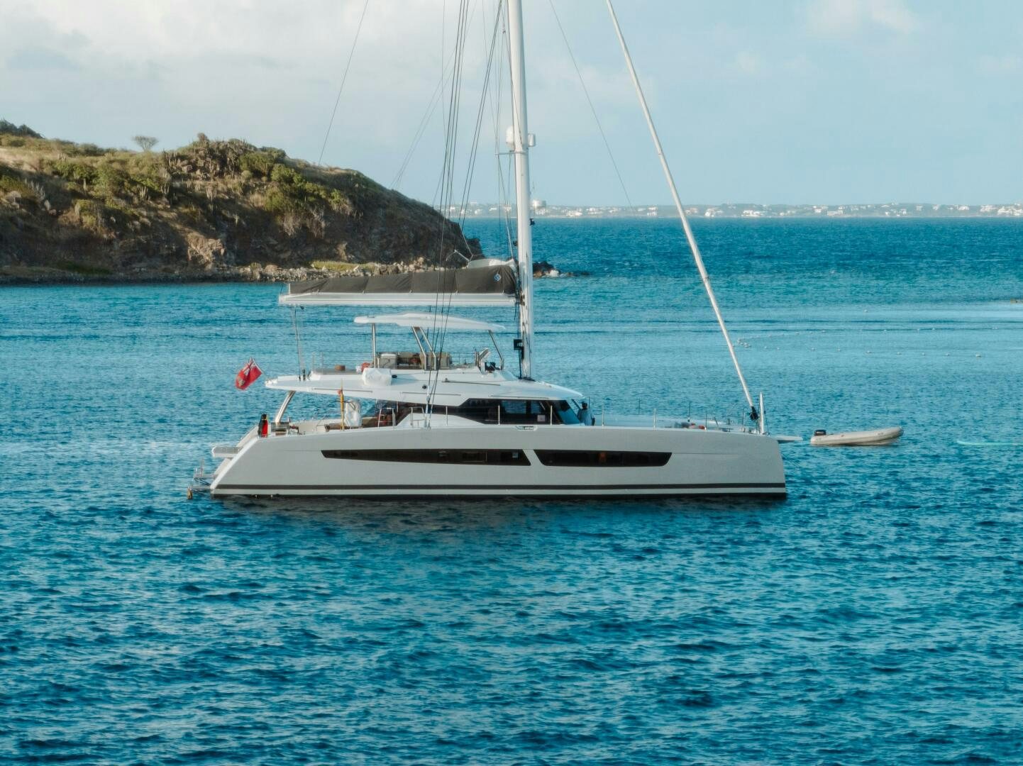 a boat in the water aboard OCEANUS Yacht for Sale