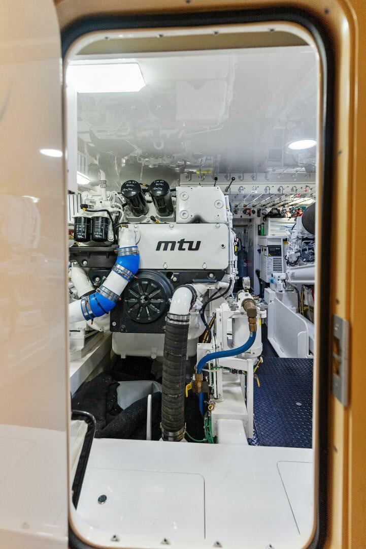 a machine with a large piece of equipment in it aboard SEA HAWK Yacht for Sale