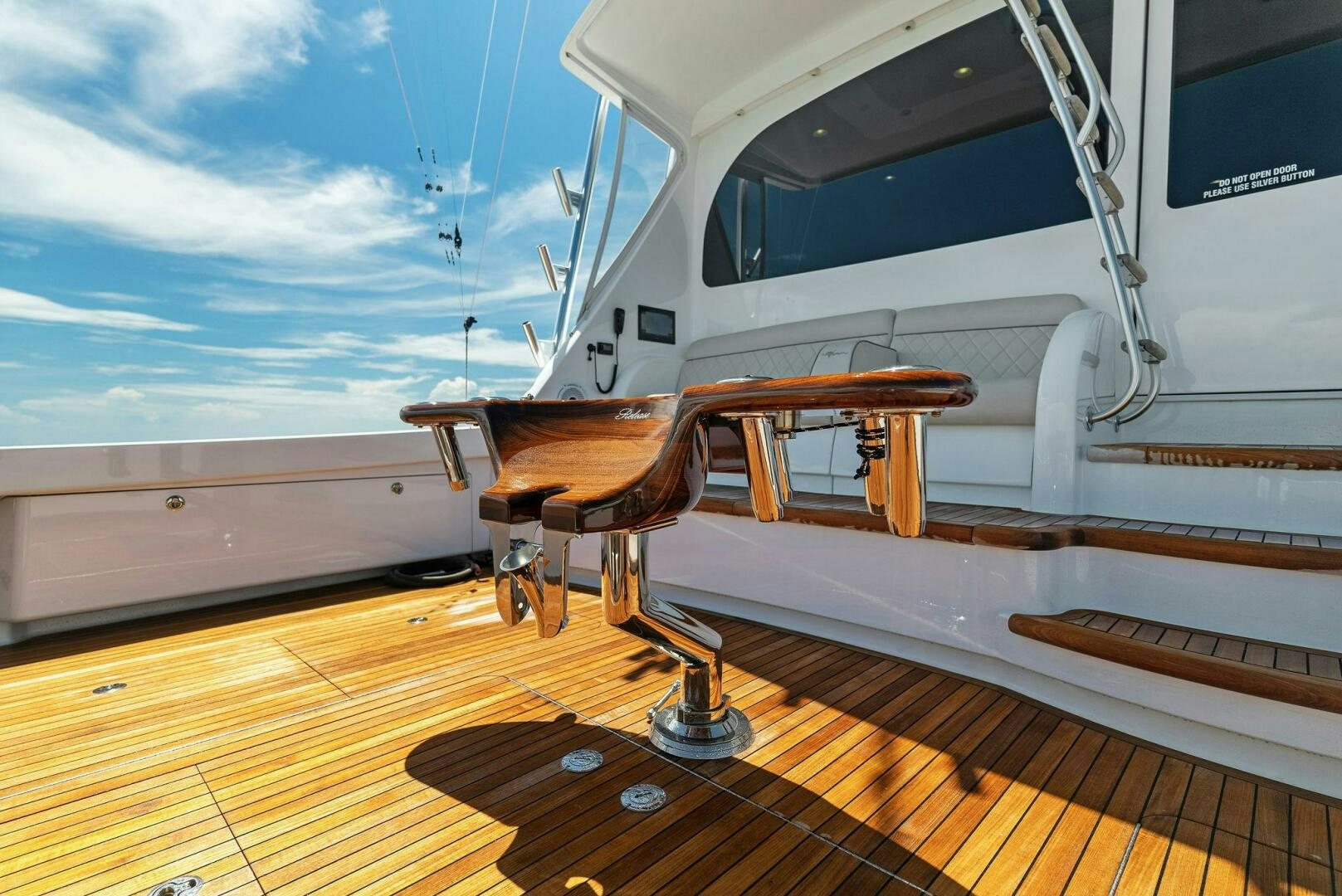 a boat on a deck aboard SEA HAWK Yacht for Sale