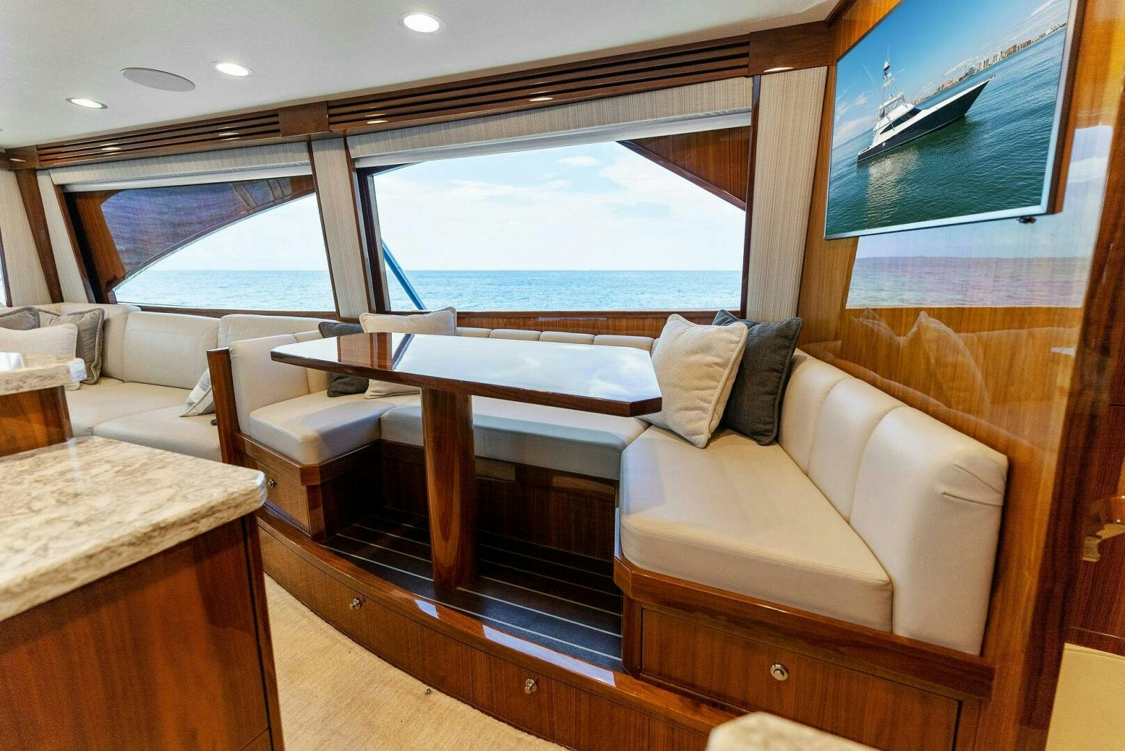a room with a view of the ocean aboard SEA HAWK Yacht for Sale