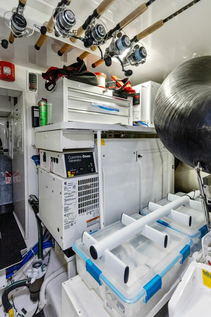 a person working in a lab aboard SEA HAWK Yacht for Sale