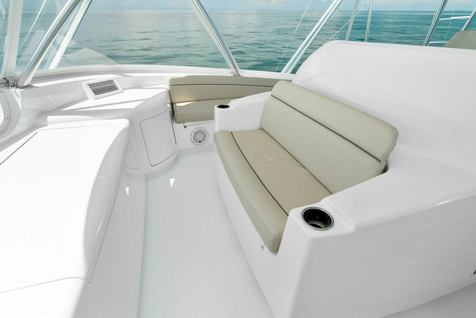the inside of a car aboard SEA HAWK Yacht for Sale