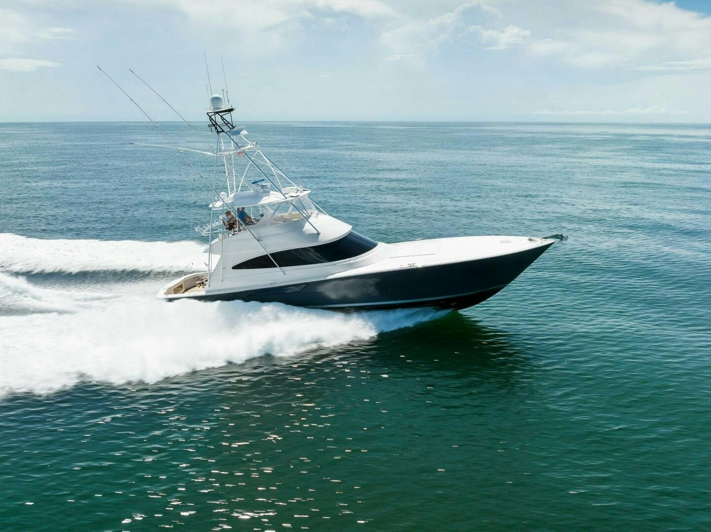 a boat on the water aboard SEA HAWK Yacht for Sale