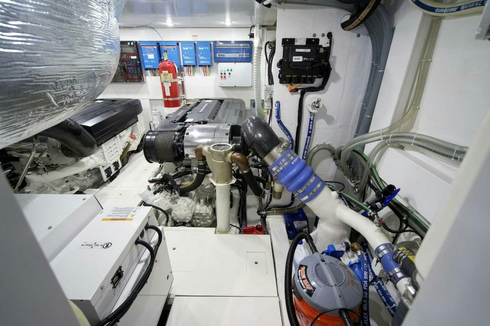 a machine with wires aboard OUR NEXT CHAPTER Yacht for Sale