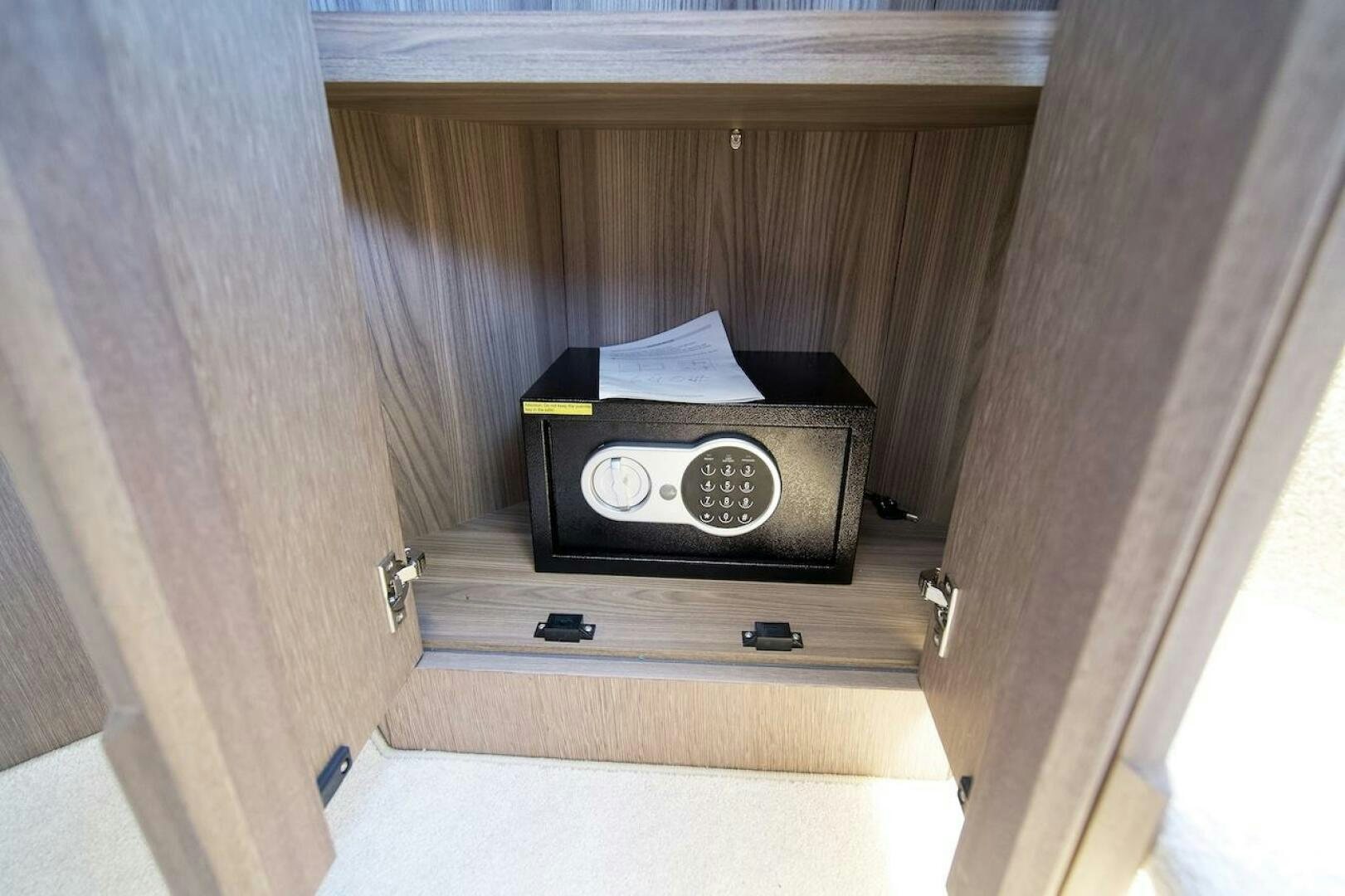 a black box on a shelf aboard OUR NEXT CHAPTER Yacht for Sale