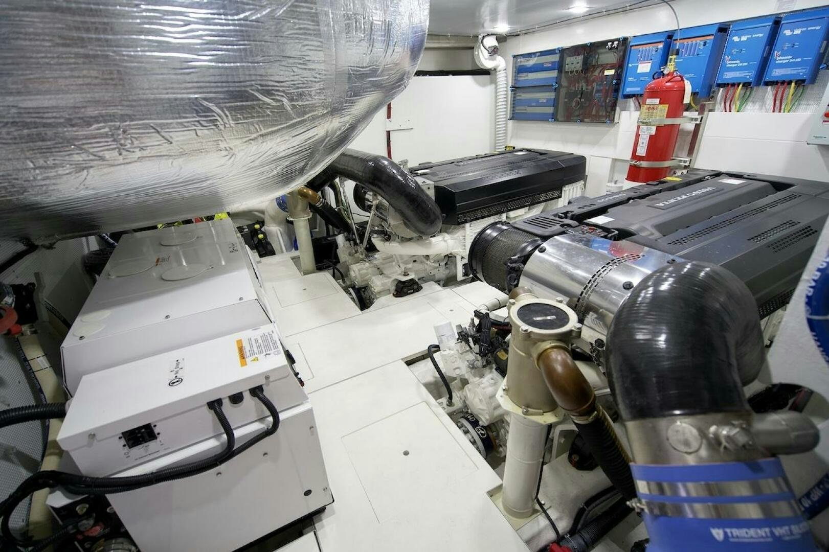 a machine in a factory aboard OUR NEXT CHAPTER Yacht for Sale