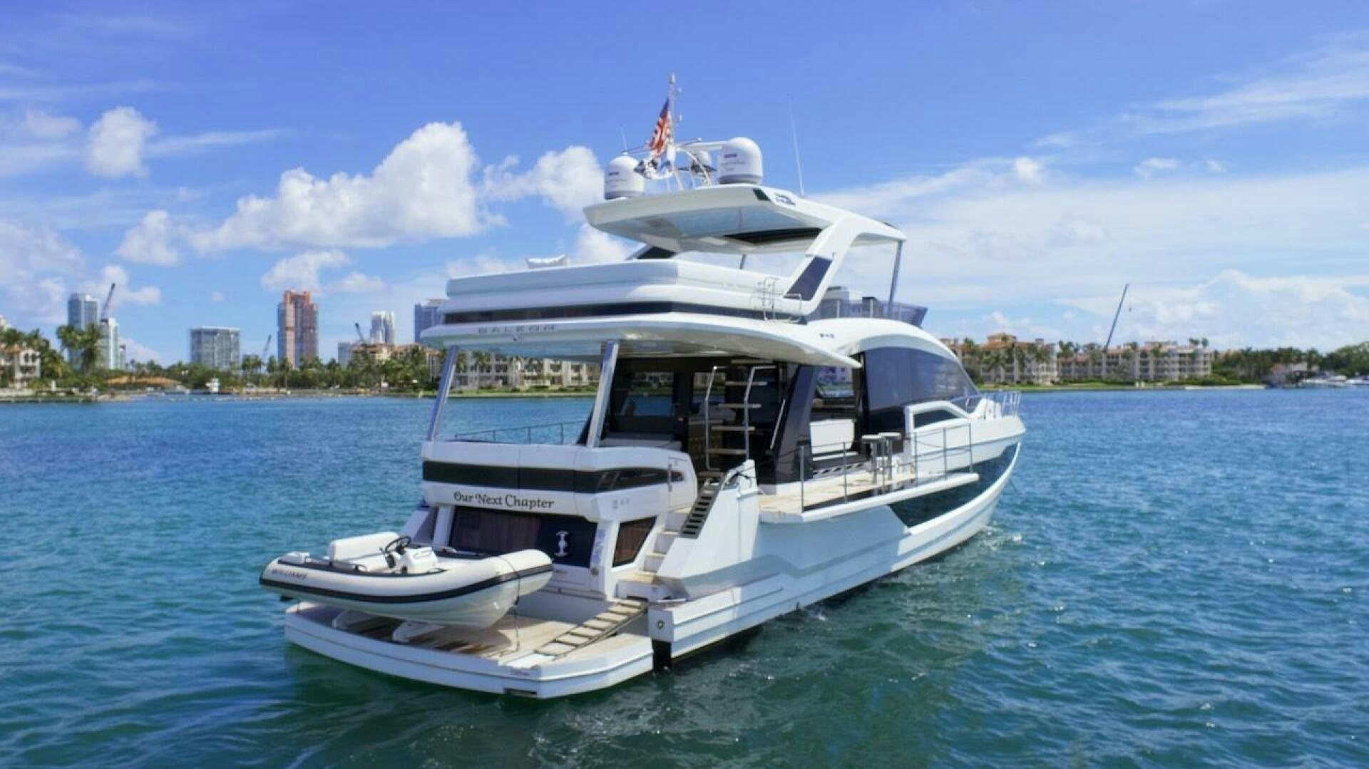 a boat on the water aboard OUR NEXT CHAPTER Yacht for Sale