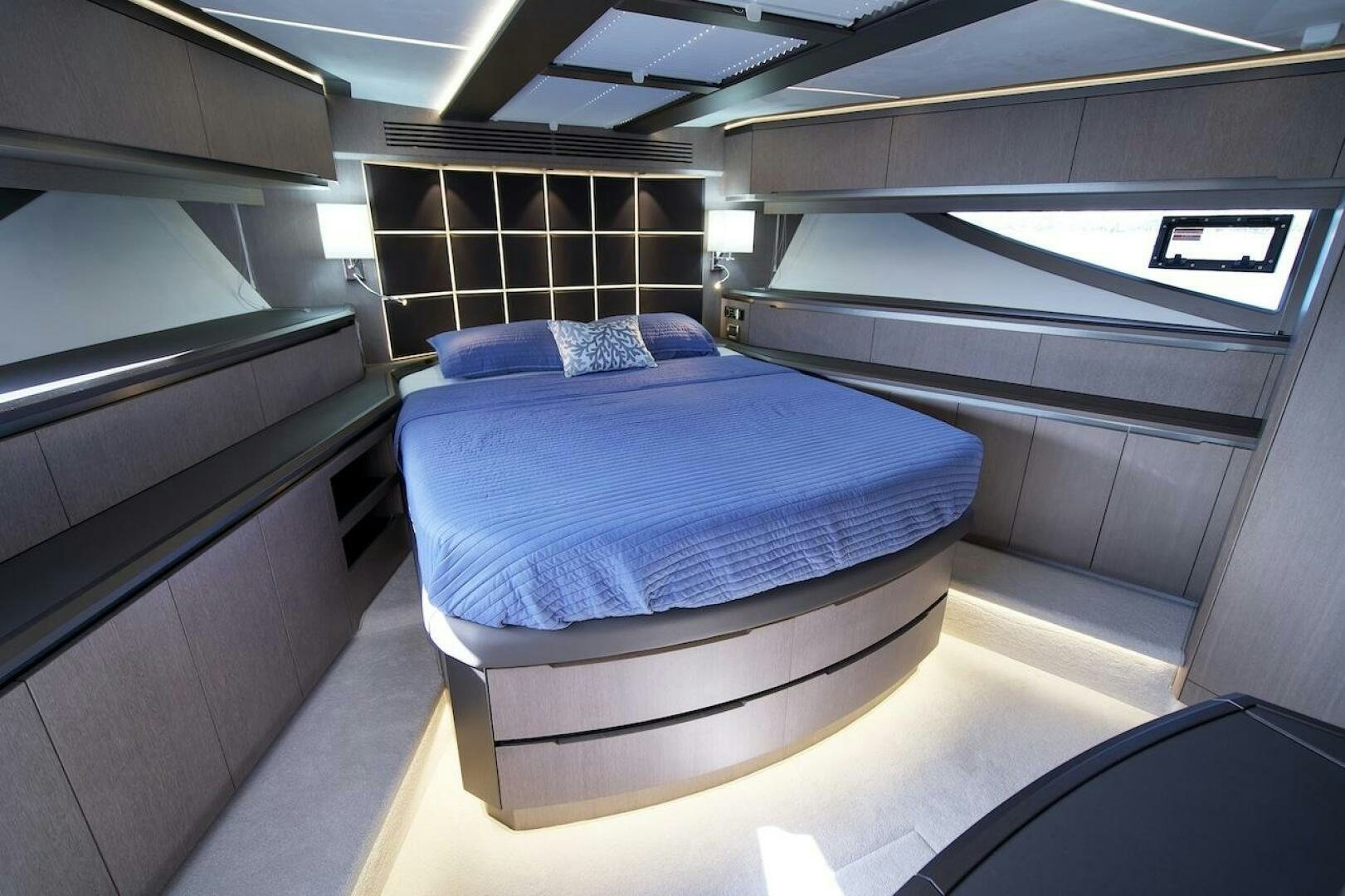 a room with bunk beds aboard OUR NEXT CHAPTER Yacht for Sale