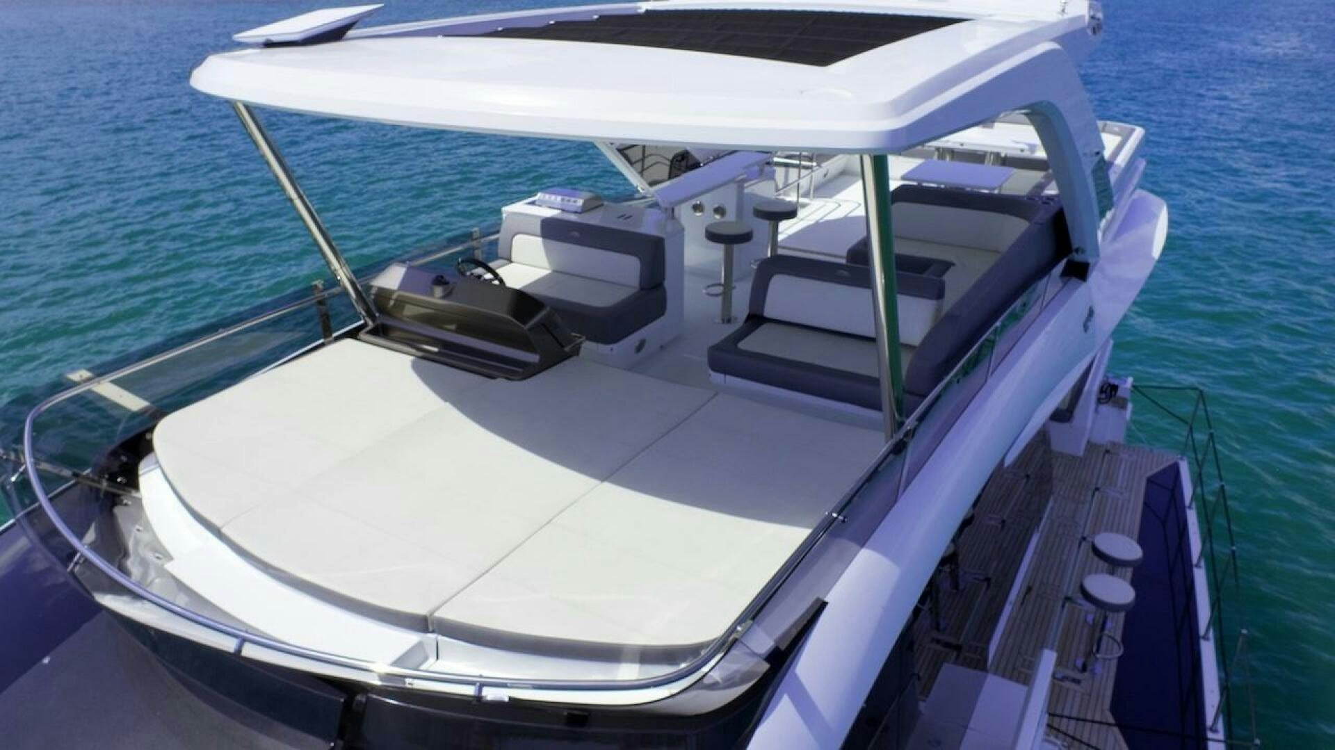 a boat on the water aboard OUR NEXT CHAPTER Yacht for Sale