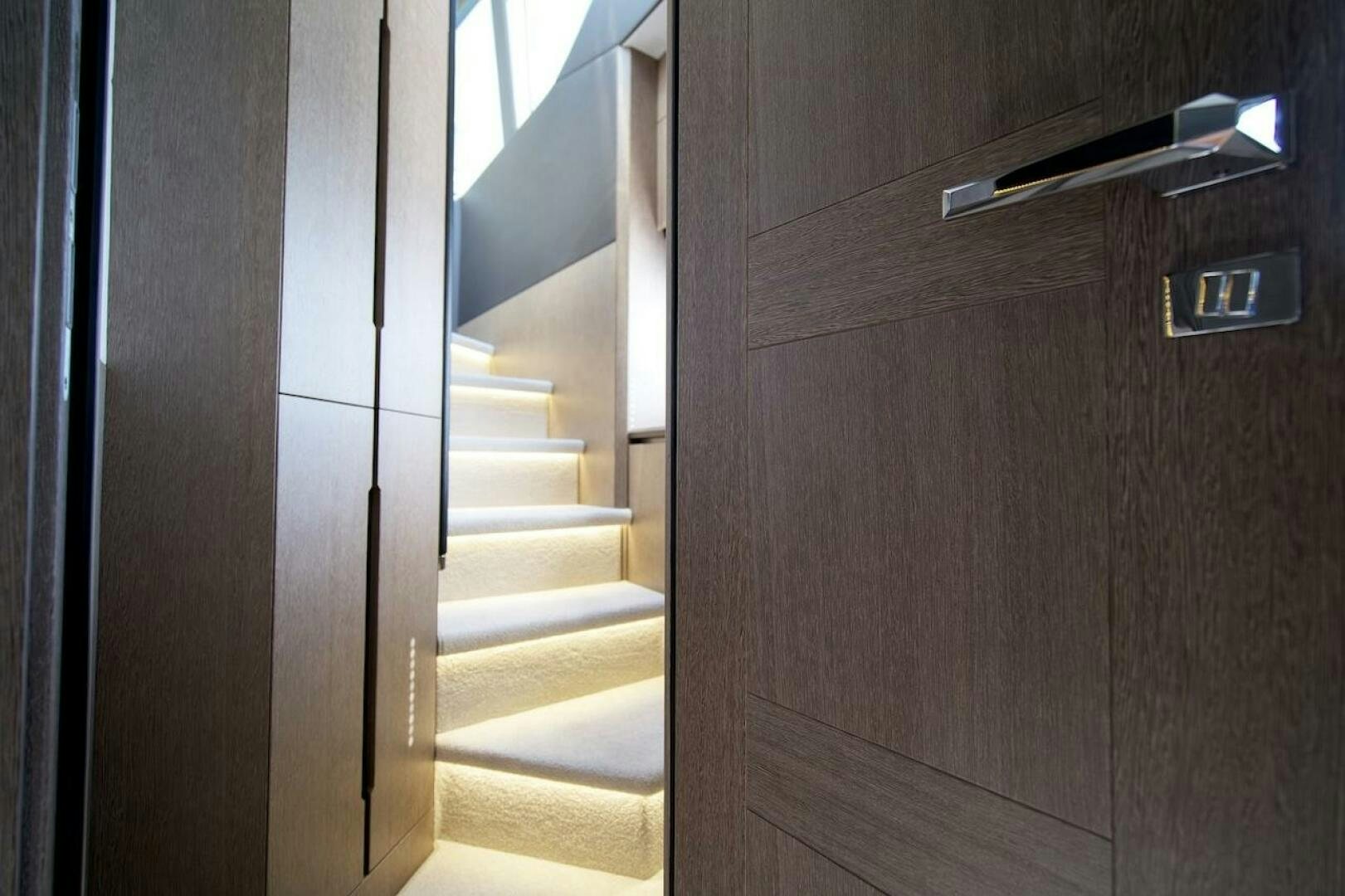 a door with a handle aboard OUR NEXT CHAPTER Yacht for Sale