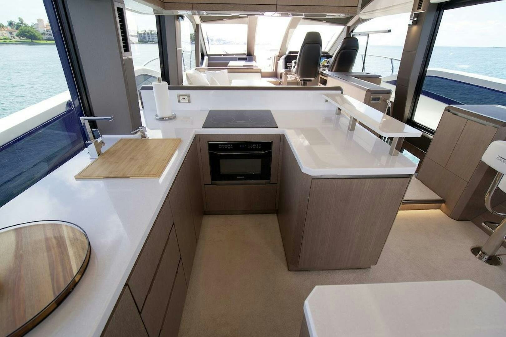 a room with a table and chairs aboard OUR NEXT CHAPTER Yacht for Sale