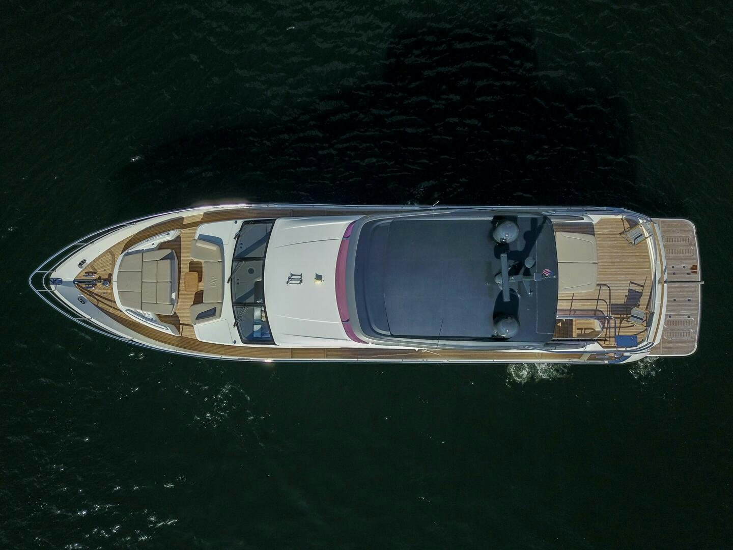 a boat in the water aboard OUR ALEPH Yacht for Sale