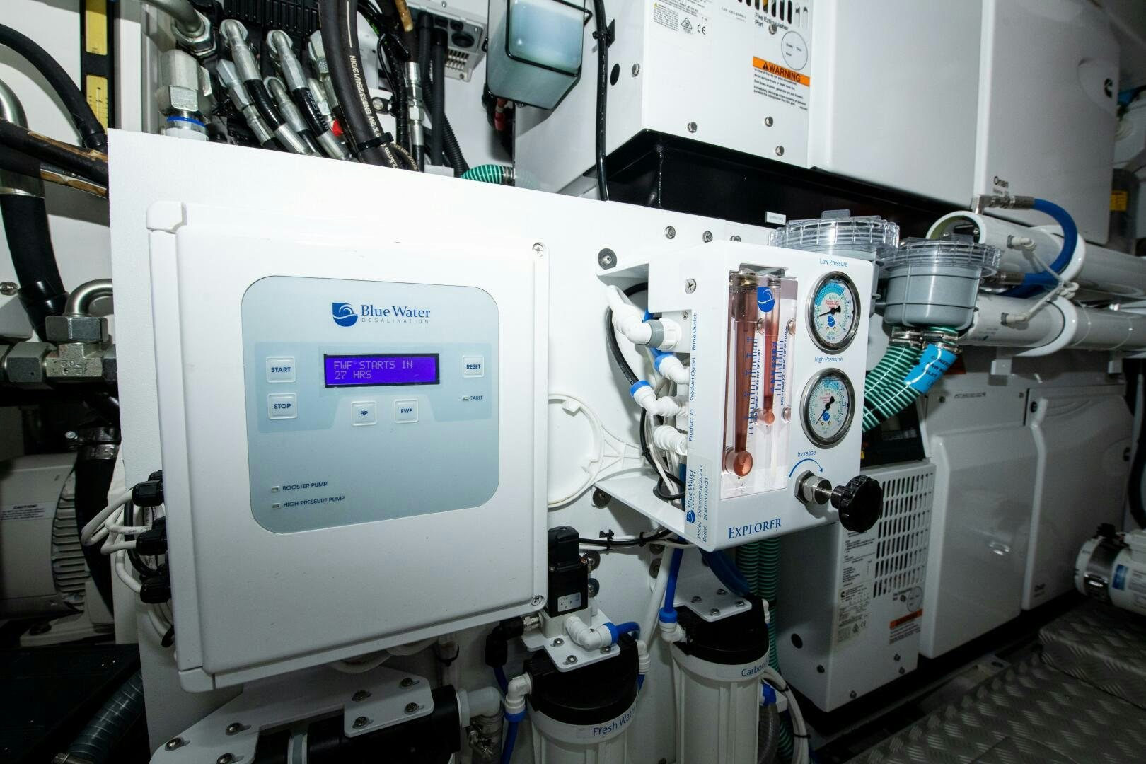 a machine with a light aboard OUR ALEPH Yacht for Sale