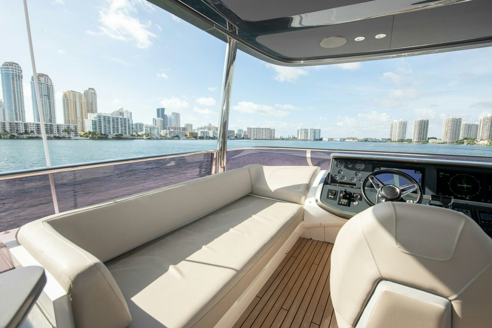 a boat on the water aboard OUR ALEPH Yacht for Sale