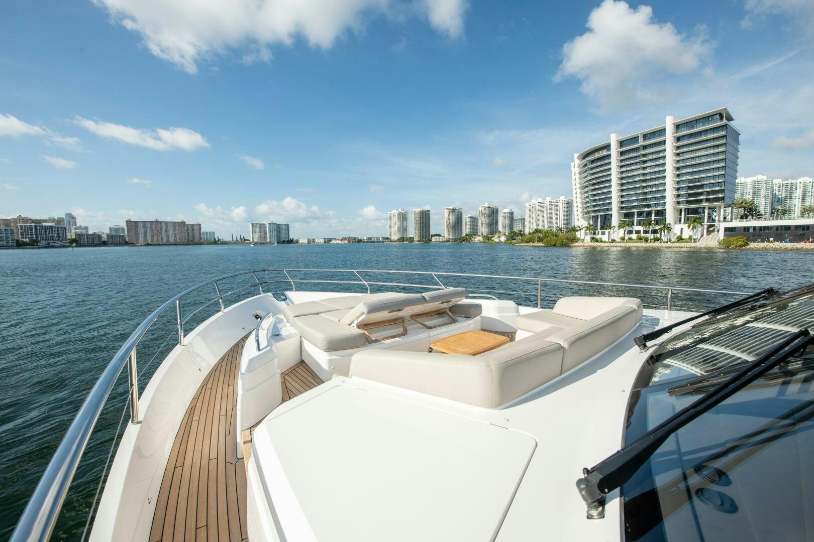 a boat on the water aboard OUR ALEPH Yacht for Sale