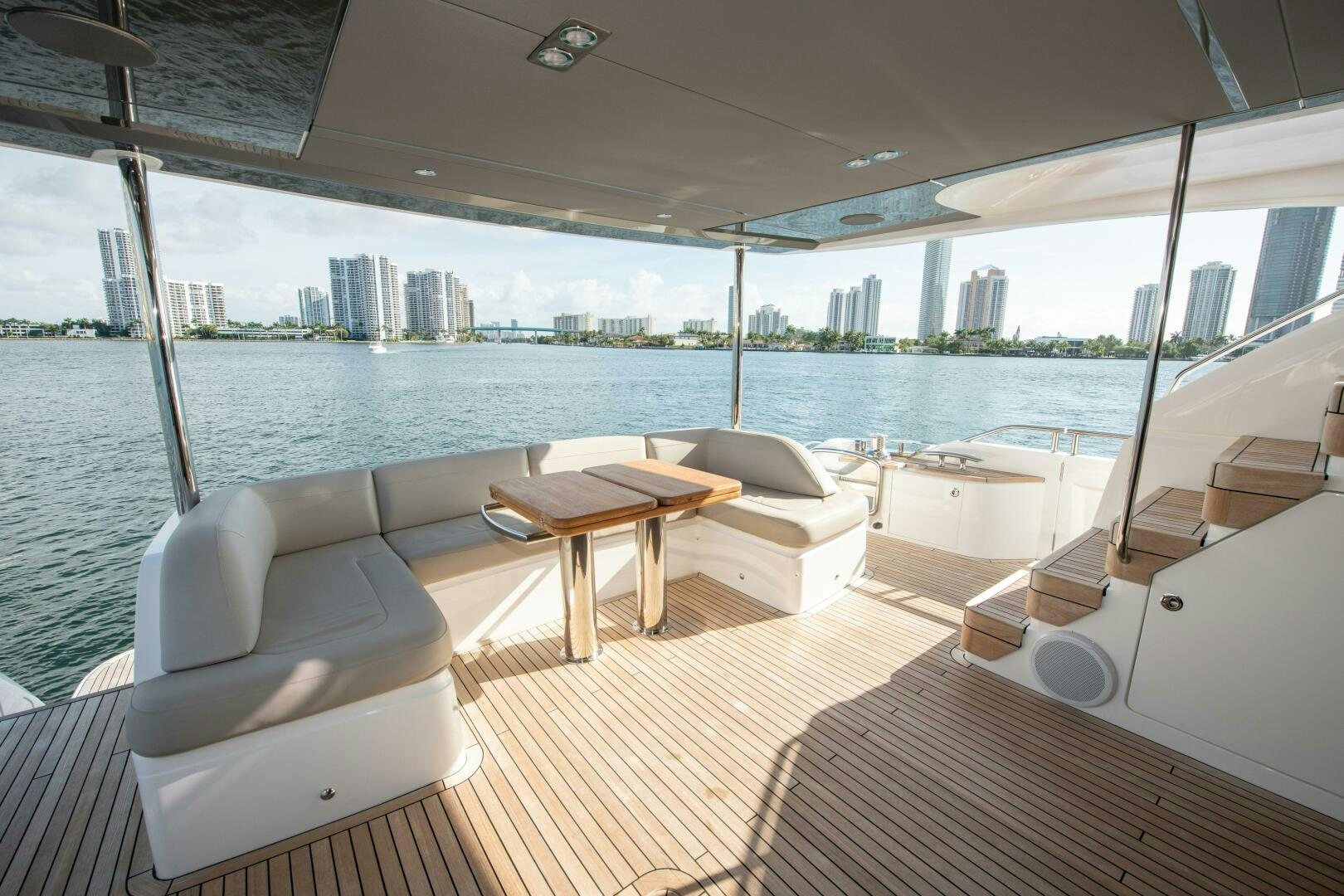 a boat on the water aboard OUR ALEPH Yacht for Sale