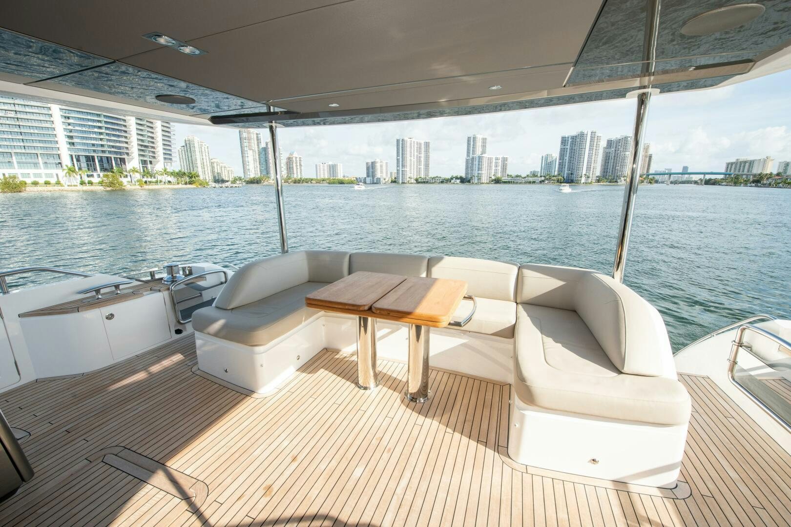 a boat on the water aboard OUR ALEPH Yacht for Sale
