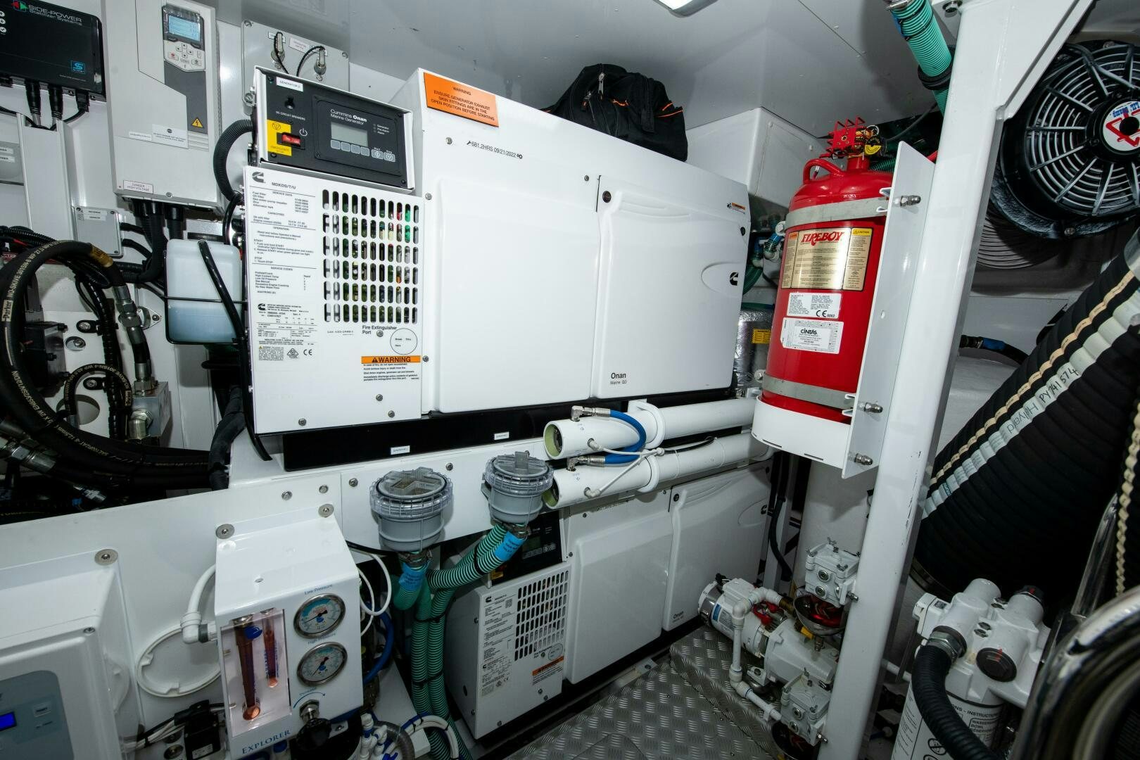 a close-up of a machine aboard OUR ALEPH Yacht for Sale