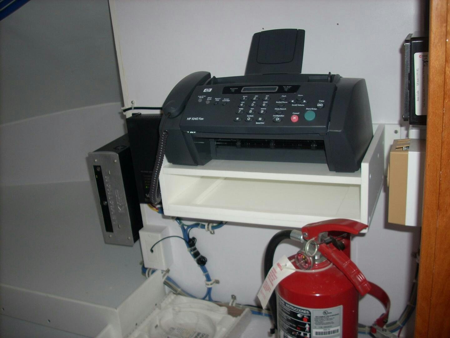 a machine with a red light aboard LIVNWEL Yacht for Sale