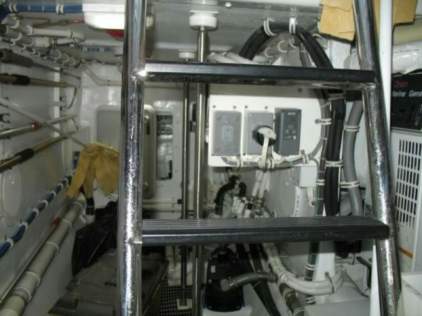 a machine with wires aboard LIVNWEL Yacht for Sale
