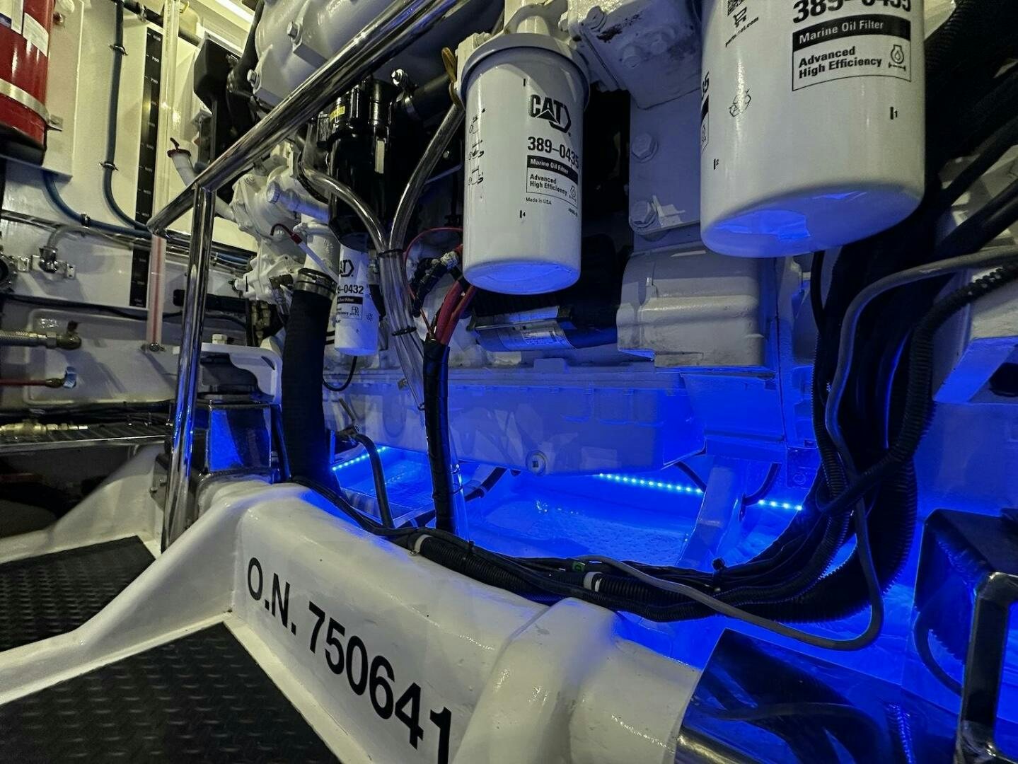 close-up of a machine aboard ESCAPE Yacht for Sale