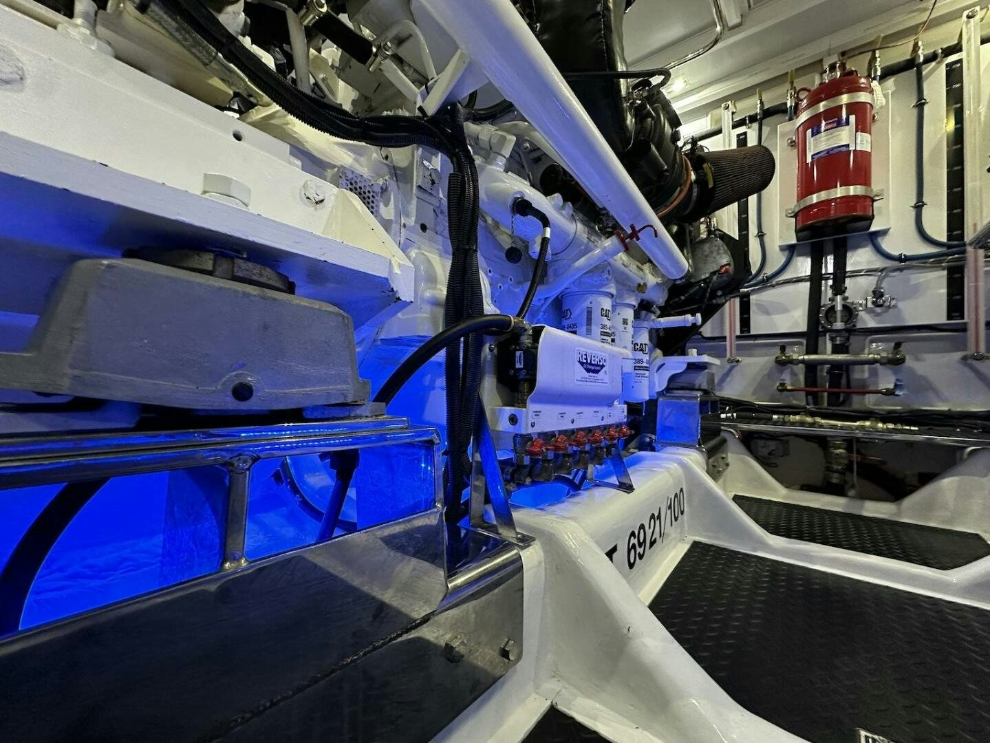 a close-up of a machine aboard ESCAPE Yacht for Sale