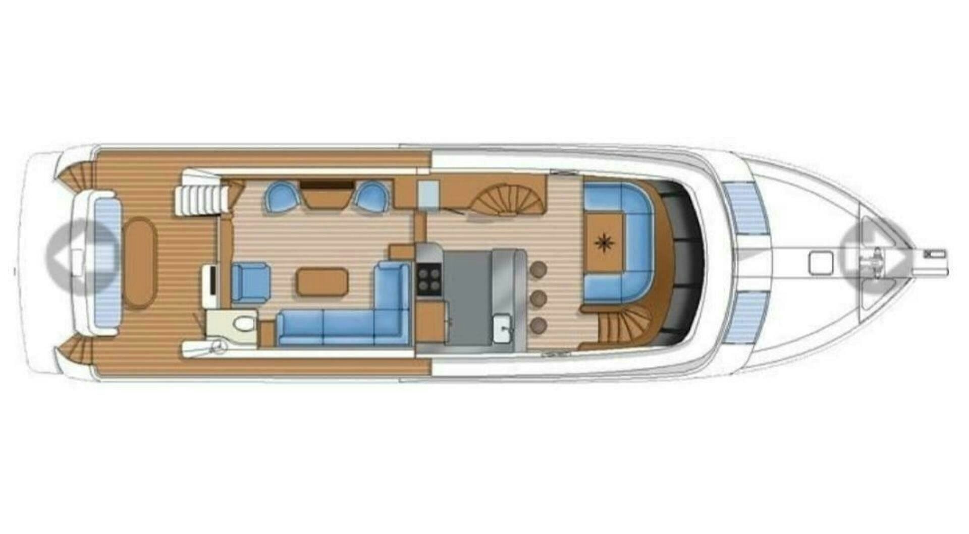 diagram aboard ESCAPE Yacht for Sale