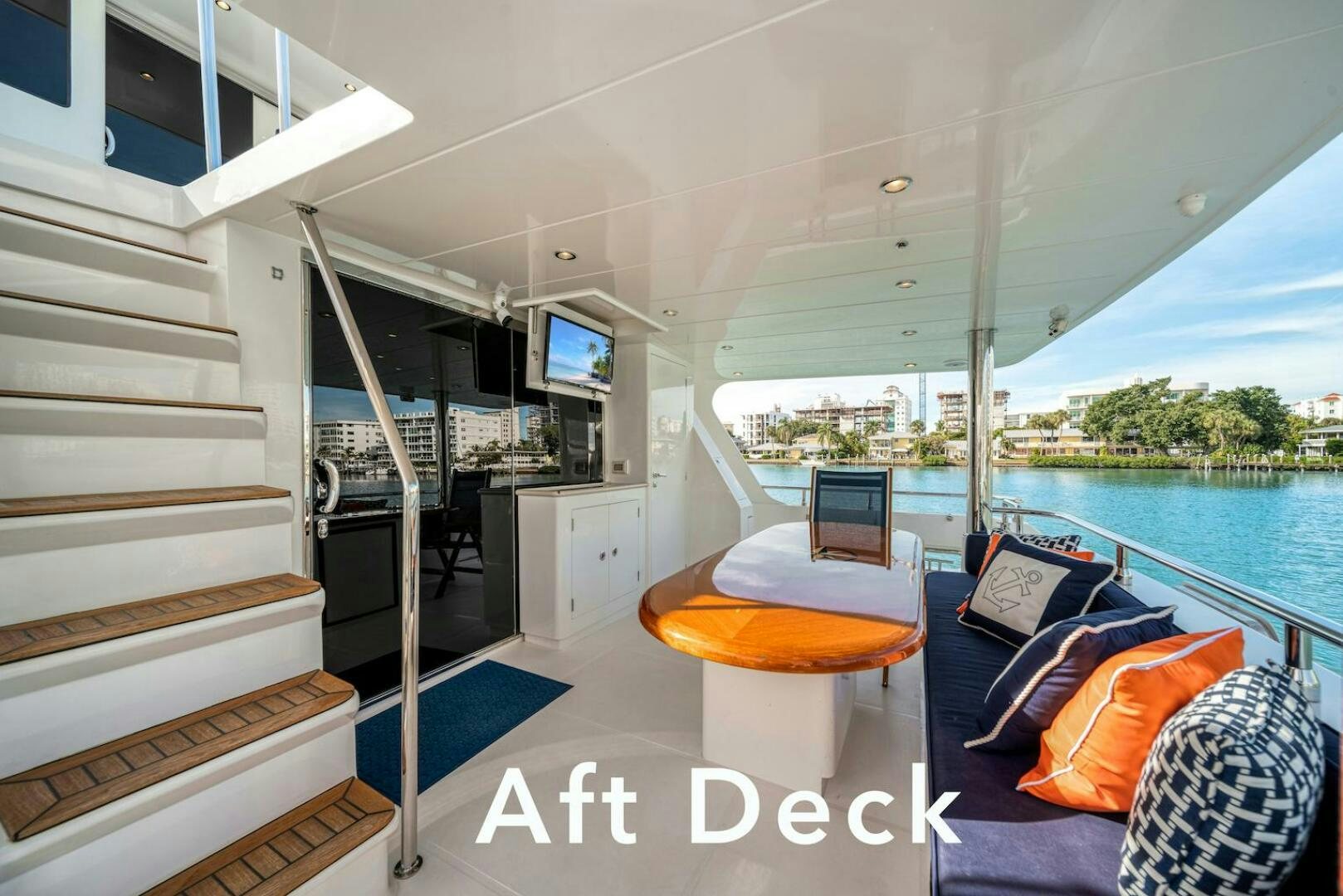 graphical user interface aboard ESCAPE Yacht for Sale