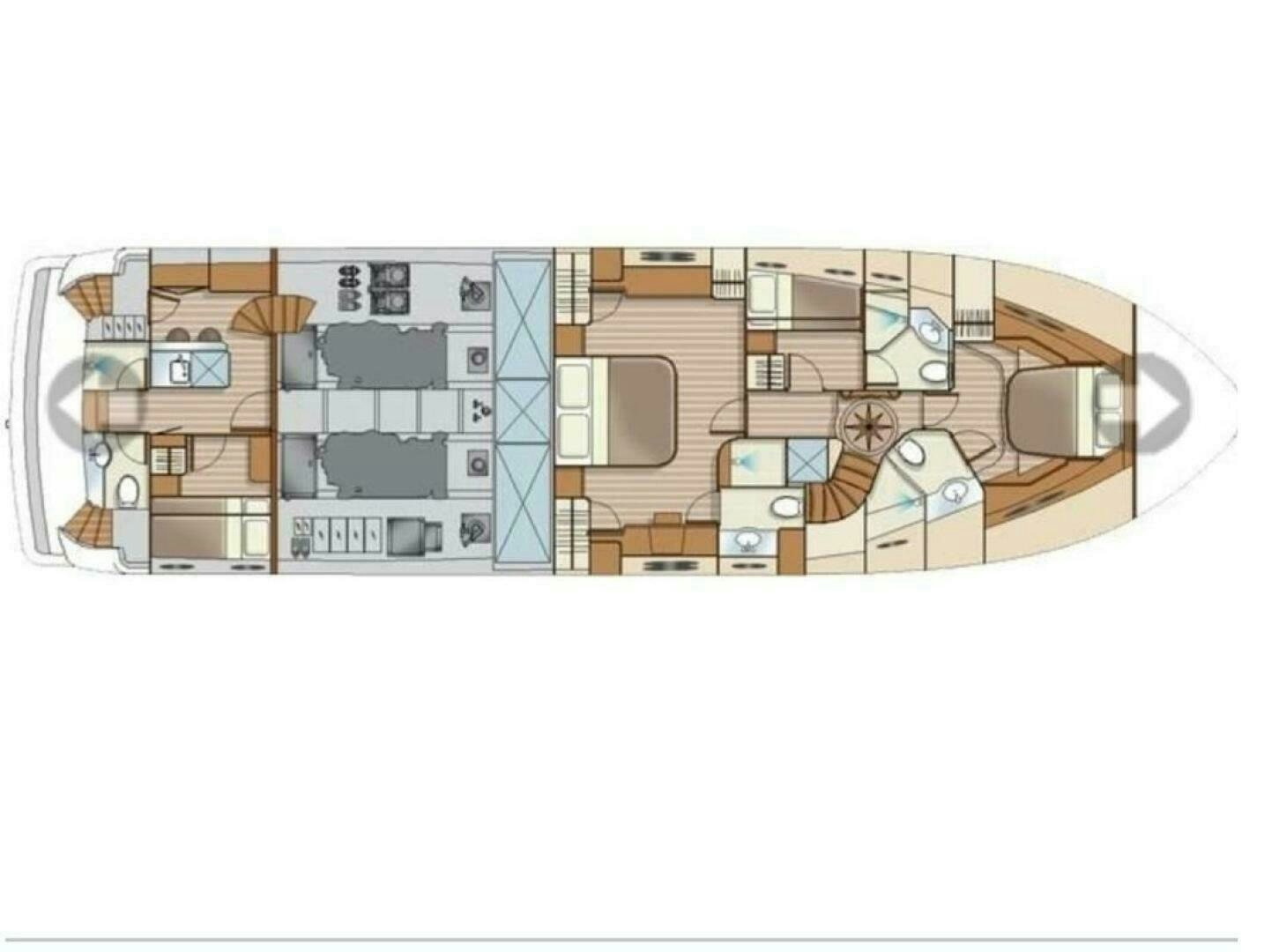 diagram aboard ESCAPE Yacht for Sale