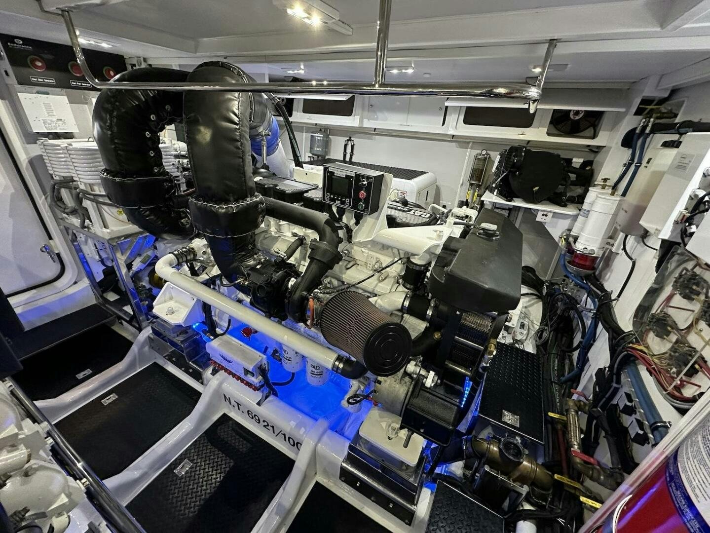 a factory with machinery aboard ESCAPE Yacht for Sale
