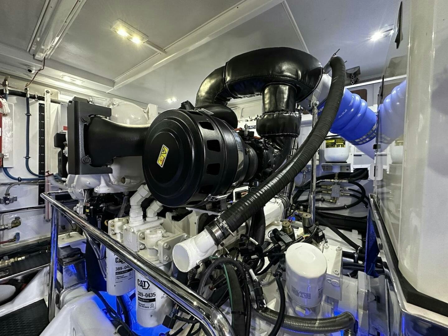 a machine with a large black pipe aboard ESCAPE Yacht for Sale