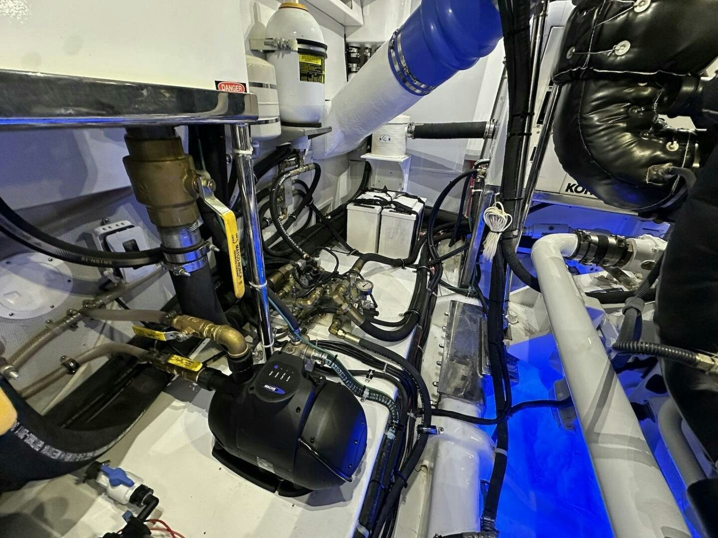 a machine with wires aboard ESCAPE Yacht for Sale