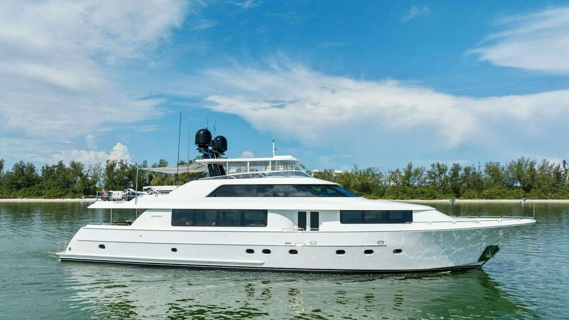 a boat on the water aboard ECLIPSE Yacht for Sale
